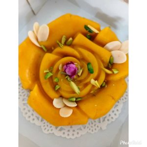 ترحلوا زعفرانی اعلا با هل و گلاب و زعفران بدون رنک و مواد افرودنی به وزن ۳۰۰ گرم